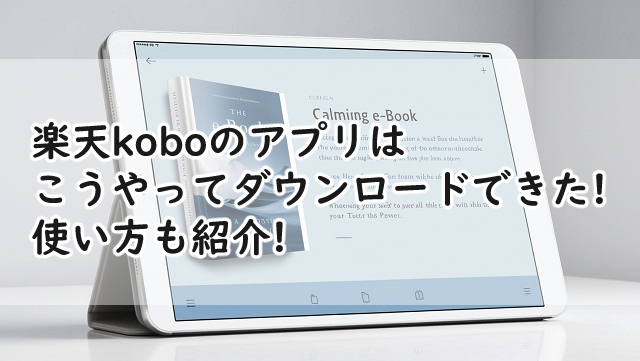 楽天koboのアプリのダウンロードは?使い方はこうする?